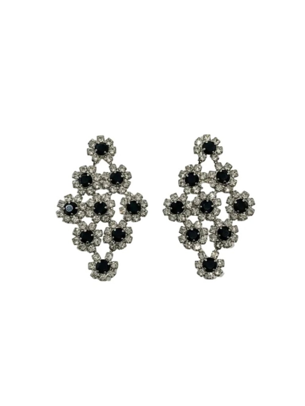 Black and White Earrings